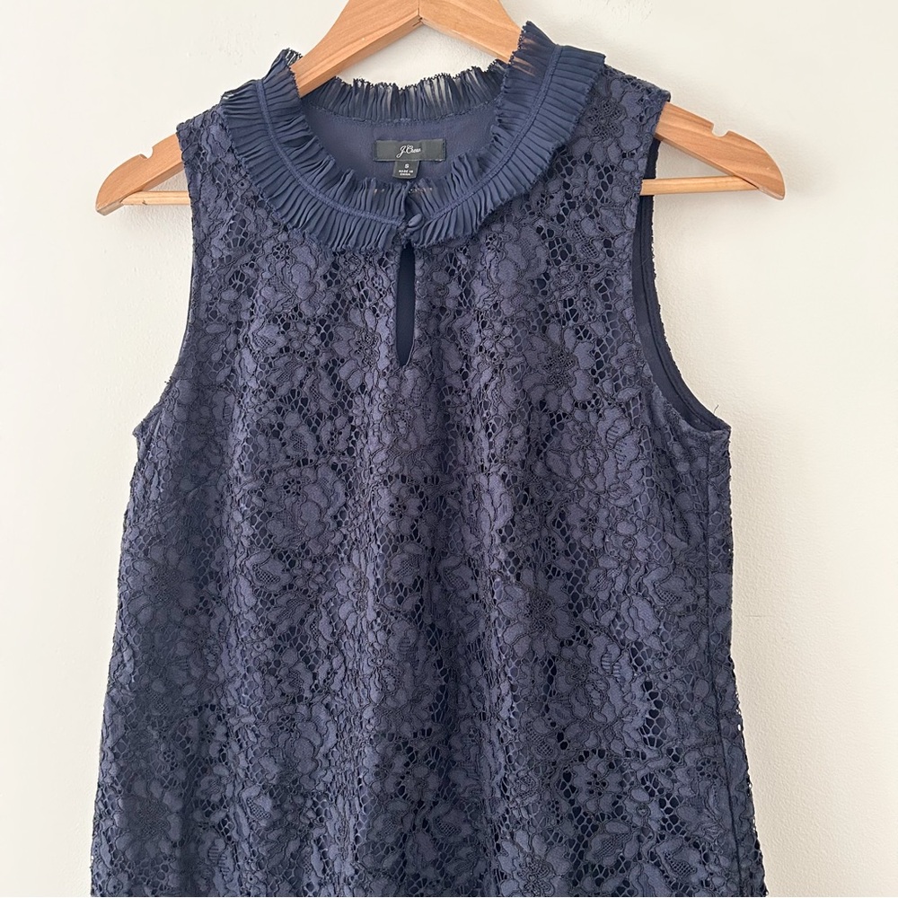 J.Crew Women' Lace sleeveless Peplum Top & Pants Set - Picture 3 of 9
